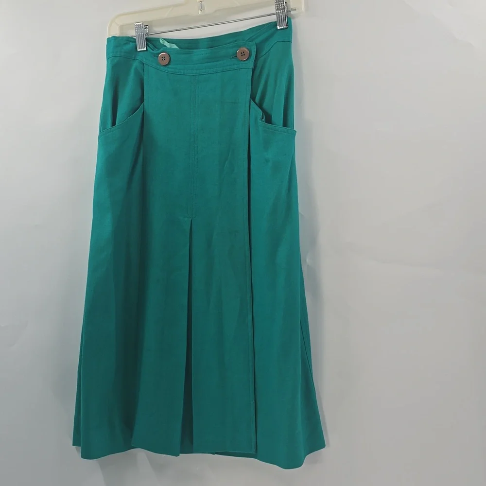 Christian Dior Vintage Teal Skirt Set‎